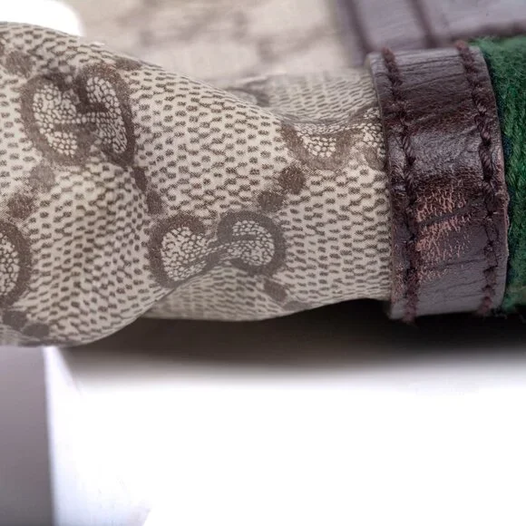 Authentic GUCCI GG Supreme Monogram Web Small Ophidia Belt Bag - Picture 10 of 11